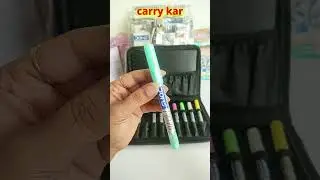 Unboxing and Review of the DOMS Metallist | The Doms Metallic Brush Pen Travel Kit😲 #shorts #art