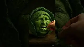 When Zucchini, Cabbage & Pickle Come Alive 🥒🥬 | Surreal ASMR Short #fruit #surreal