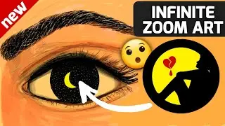 Infinite Zoom art | Infinite Zoom Draw | How To Draw