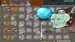 Plants Vs Zombies - (Robotnik Vs. Squidwards) // Everybody Do The Flop - Zomboogie (Dr Zomboss Hack)