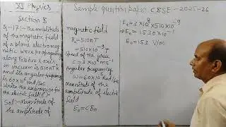 The amplitude of the magnetic field of a plane electromagnetic wave propagating along positive X
