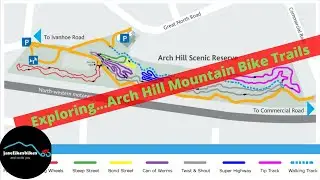 Arch Hill  Mountain Bike Trails - City Centre Mountain Bike Trails - Only one crash!