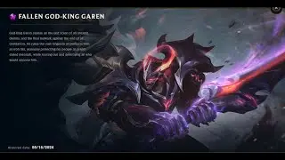 FALLEN GOD-KING GAREN SKIN SPOTLIGHT-08-17-2024