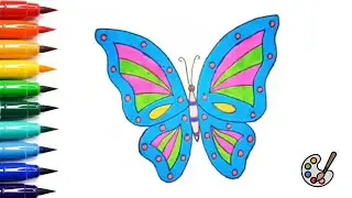 Butterfly Drawing | How To Draw Butterfly | Titli Ki Drawing | Butterfly Drawing Easy