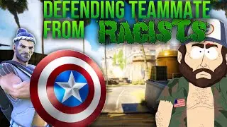 DEFENDING TEAMMATE FROM REDNECK RACISTS IN OVERWATCH