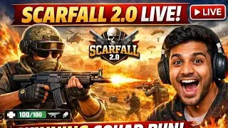 SCARFALL 2.0 LIVE 🔥 | Squad Battle Royale | Desi Gameplay 🇮🇳