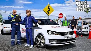 ОПЕРСКАЯ ЕЗДА В GTA 5 - СДАЮ ЭКЗАМЕН ПО ВОЖДЕНИЮ В АВТОШКОЛЕ! ШАШКИ НА ОПЕРСКОЙ ВАЗ 2114! 🌊ВОТЕР