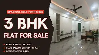 🌊 Luxury 3 BHK Furnished Lake View Flat in Thane West | Elite City Living #LakeViewHome #ThaneLuxury