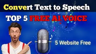 Top 5 Ai text to speech | Professionally Text to Speech AI