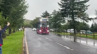 R W STEWART Scania leaving super truck 2024