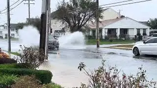 Free salt water car wash. 