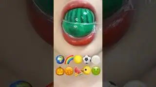 asmr WATERMELON JELLY 수박젤리 eating sounds
