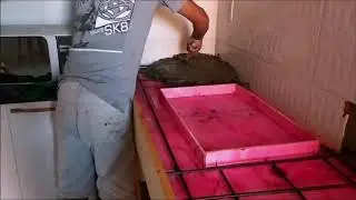 FIZEMOS UMA BANCADA DE CONCRETO