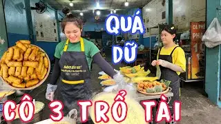 Quá Dữ Xem Cô 3 Bánh Xèo Nhí Trổ Tài 3 Chảo Đỏ Lửa.