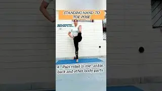 Standing Hand to toe pose || steps||Benefits|| yoga #shorts #yoga