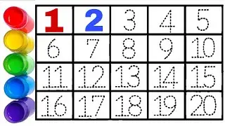 Let's Learn How to Write, Read & Coloring 1234 Numbers 1 to 26 easy for Kids