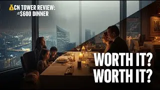 💸$600 Dinner in the Sky ! Was CN Tower 360 Restaurant Worth It (Toronto Travelling 1 day with kids )