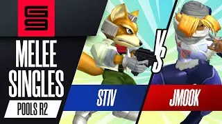 Stiv (Fox) vs Jmook (Sheik) - Melee Singles Pools Winners Quarter-Final  - Genesis 9