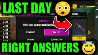 UNLIMITED CHALLENGE RIGHT ANSWERS LAST DAY TODAY &hearts;️ FFIC UNLIMITED CHALLENGE HOW TO COMPLETE TODAY 🔥