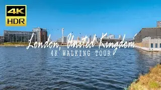 ExCeL London to Leamouth Peninsula Walk | 4K HDR East London Tour 🇬🇧