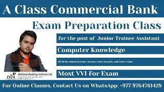 Cyber Security MCQs for A Class Bank Exam | 20 Important MCQs on Cyber Attacks & Cyber Crime