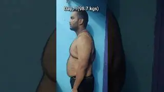 My client Kanha's rapid fat loss Transformation #fatloss