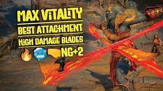 Max Vitality Best Attachment Blades Build 🔥🥶🤜 God of War Ragnarok | 4K | NG+2