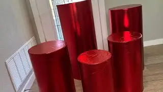 Unboxing Red Cylinder Covers from Fashion and Fascinating | Event Decor Essentials