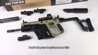 Gelblasterbest Kriss Vector V2 Tan Gel Blaster Auto Mode Fully Nylon Toy Gun