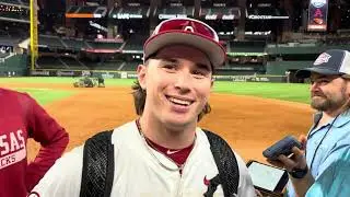 Peyton Holt postgame - Arkansas 5, Oregon State 4