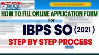 IBPS SO 2021 | HOW TO FILL ONLINE APPLICATION FORM STEP BY STEP PROCESS IN TELUGU | HOW TO APPLY