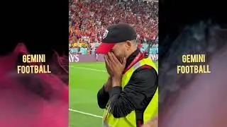 Moroccan Man Working Security During The Morocco Vs Spain Game Gets Emotional And Cries.