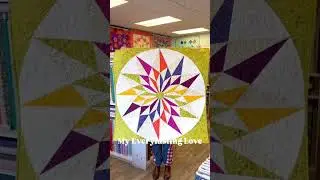 &ldquo;Winter Star&rdquo; quilt pattern made Summer #BloomQuiltsNY #ZenChic #QuiltShop #Quilter #FabricShop