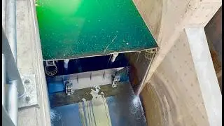 Spillway flap gate opening for debris & water release 