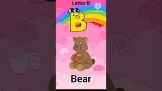 B for ball🏀|ABC learning for kids|Alphabet|#abcdshorts #abcd #alphabet #abclearning #shorts