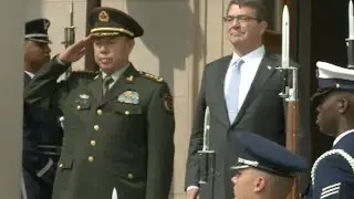 US Defense Secretary Holds Welcome Ceremony for Visiting Chinese Military Officer