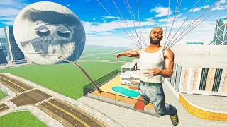Moon Wakes Up & Franklin Saving House - INDIAN BIKES DRIVING 3D