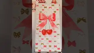 STUNNING pink Bow tie painting 🩷🎨🎀 #diy #shorts