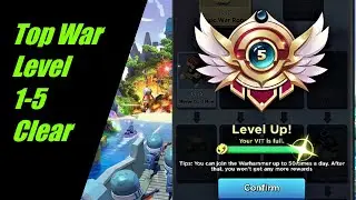 Top War Battle Game Level 1-5 clear | Fastest way to level up!! | Part 1