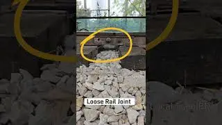 Loose & risky rail track joint, highly vibrates #old #dance #track #shorts