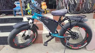 Heavy high speed electric cycle fat tire me review and details// baccha logo ka electric cycle