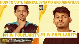 HOW TO VOTE  MORTAL,DYNAMO, JONATHAN  IN PUBG MOBILE ULTIMATE TEAM SELECTION.