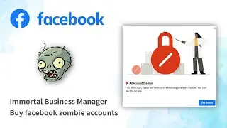 Meta Zombie Facebook Accounts | Immortal BM |Immortal Business Manager |Buy facebook zombie accounts