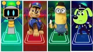 SPRUNKI vs POW PATROL vs MINIONS vs SHERIFF LABRADOR/Tiles hop edm COFFIN DANCE 