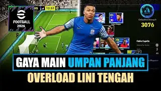 Mantap! Formasi Umpan Panjang eFootball 2026 4-3-1-2 Overload Lini Tengah