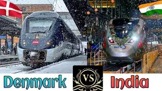 INDIAN RAILWAYS Vs DANISH RAILWAYS Comparison in 2023 || India Vs Denmark