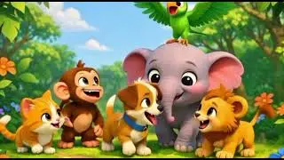 Jungle Friends & The Lost Baby elephant  and lion| Emotional Kids Story | Friendship &trust