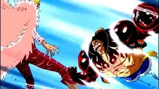 YOU SAY RUN V1 & V2 GOES WITH EVERYTHING | Luffy Gear 4 vs Doflamingo | ONE PIECE