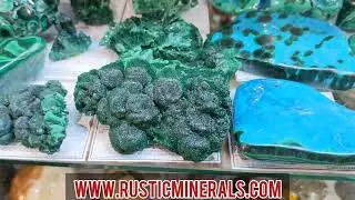 Rustic Minerals Crystal Display at Puff Palace May 2022 Fluorite, Quartz, Amethyst, Black Tourmaline