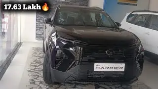 2025 Tata harrier dark edition updated Base model review || 🔥price 17.63 lakh